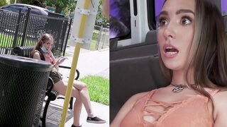 BangBros - Bailey Base taking anal from stranger on the Bang Bus.