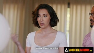 Accidental gangbang - Hot Casey Calvert gets gangbanged to relieve boredom French subtitles.