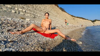 Nudist beach.