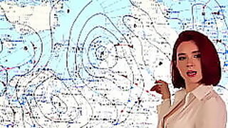 Un présentateur de prévisions météo baise aux informations en direct.