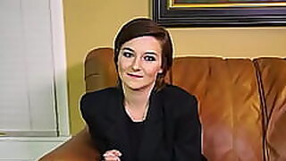 Short Haired Brunette Kylie Sucks A Cock And Swallows The