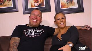 Sextape Germany - German babe and partner fuck during their first time porn.