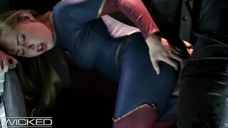 WickedParodies - Supergirl, a brainy beauty, in anal sex.