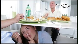 Don't fuck my daughter - Alyssa Cole gets her way with Daddy's friend.