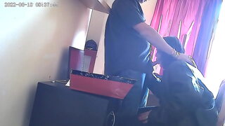Office sex sucking the boss's cock.