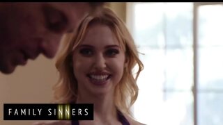 Gorgeous teen (Chloe Cherry) teases man into fucking her wet pussy - Family Sinners.