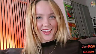 POV anal teen talks dirty while assdrilled in oiled butthole.