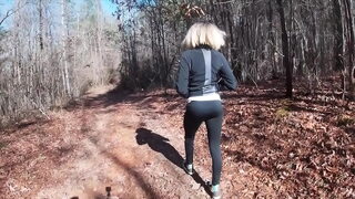 Quick hike in the woods.