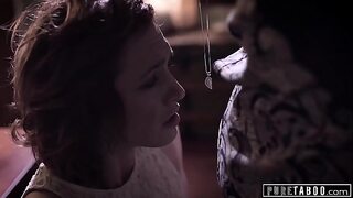 Pure taboo teen orphan fucks social worker.