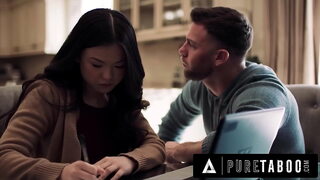Pure Taboo Lulu Chu's pervy roommate uses Slimthick Vic to seduce her into a threesome full scene.