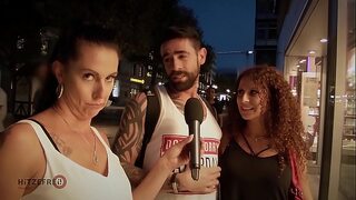 Hitzefrei big tit redhead fucked by stranger.