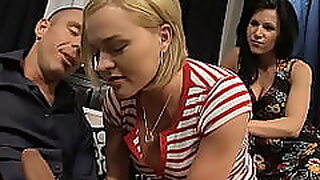 Step Aunt seduce Big Boobs Teen to Anal FFM 3Some