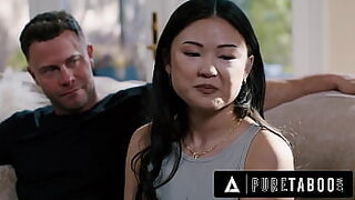 Pure Taboo shocked Lulu Chu discovers BDSM sex tape from neighbors Seth Gamble & Kimmy Kimm.