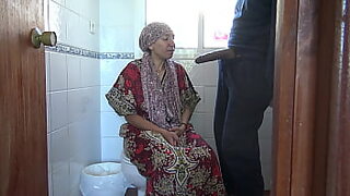 A horny Turkish Muslim cuckold wife has sex in public toilet with American soldier.
