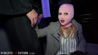 Cheating Czech blonde fucked hard by stranger while cuckold husband watches.