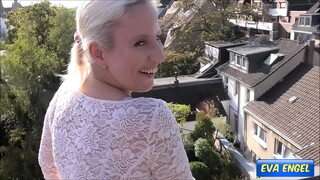 Eva Engel: I pee in my new jeans! Wet and messy!